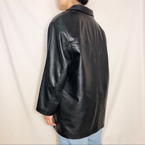 Vintage Danier insulated leather jacket coat L - Picture 4 of 6